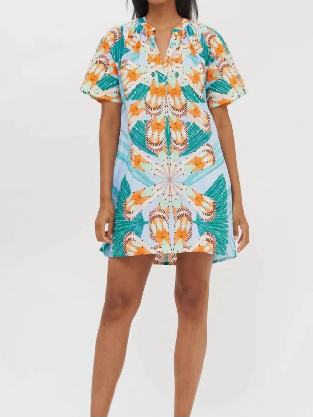 OLIPHANT Pocket Dress In Palmetto Blue Women’s SIZE LRG